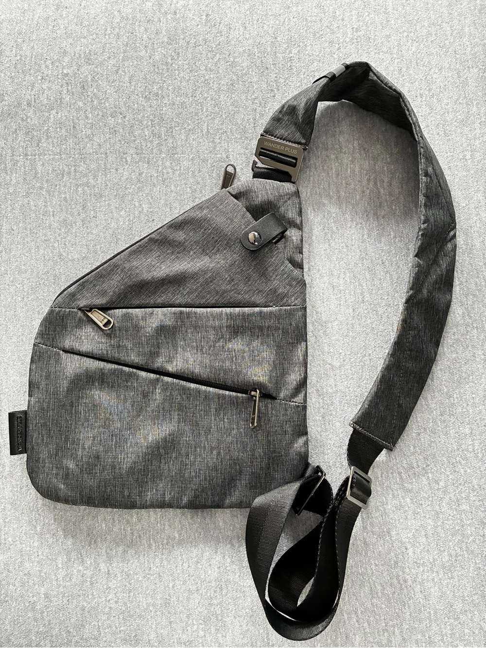 Wonder Plus Anti-theft Sling Bag Pack Gray